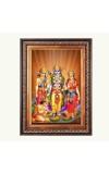 Sri Ram Sita Lakshman And Hanuman Color Photo 14x18 Inch - Vibrant Religious Wall Art for Home or Office Decor.