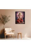Ganesh Laminated Photo - 5x7 Inches, Divine Blessings for Home & Office and Temple Decoration