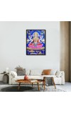 Lakshmi Laminated Photo - 5x7 Inches, Divine Blessings for Home & Office and Temple Decoration