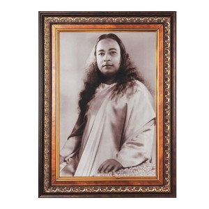 Sri Paramahansa Yogananda Color Photo 10x14 Inch - Vibrant Religious Wall Art for Home or Office Decor.