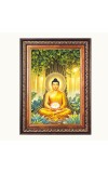 Lord Gautam Buddha Color Photo 10x14 Inch - Vibrant Religious Wall Art for Home or Office Decor.