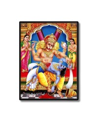 Narasimha Laminated Photo - 11x13 Inches, Divine Blessings for Home & Office and Temple Decoration