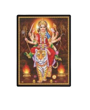 Durga Laminated Photo - 5x7 Inches, Divine Blessings for Home & Office and Temple Decoration