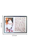 HITECH SALES SRI SRI SARADHA MA 7X5 Wood Laminated Photo With Wall/Back Support Mount Religious Photo Frame Versatile Décor for Wall, Table, Ideal for Gifts, Puja, and Living Room Ambiance