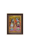 Sri Jagannath, Sri Balaram, Subhadra Digital Print Photo 6.7x8.7 inches - Vibrant Religious Wall Art for Home or Office Decor.