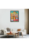 Brahma Vishnu & Shiva Laminated Photo - 5x7 Inches, Divine Blessings for Home & Office and Temple Decoration