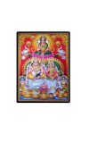 Kubera Lakshmi Laminated Photo - 5x7 Inches, Divine Blessings for Home & Office and Temple Decoration