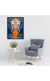 Vishnu Laminated Photo - 5x7 Inches, Divine Blessings for Home & Office and Temple Decoration