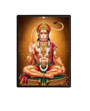 Hanuman Laminated Photo - 11x13 Inches, Divine Blessings for Home & Office and Temple Decoration