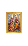 Lord Rama With Lord Hanuman ji Photo Frame - 10x14 Inches, Brown Wooden Frame for Home, Office & Temple Decoration
