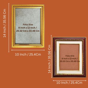Lord Kartikeya Photo Frame - 10x14 Inches, Brown Wooden Frame for Home, Office & Temple Decoration