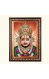 Sri Khatu Shyam Color Photo 8x12 Inch - Vibrant Religious Wall Art for Home or Office Decor.