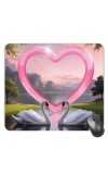 Customized Heart Shaped Nature View Picture Sublimation Mouse Pad | 8 X 7.5 Inch | Smooth Cloth Surface | Non-Slip Rubber Base | Personalized Mousepad for Laptop & Desktop (F17453)