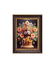 Sri Jagannath Deb Digital Print Photo 6.7x8.7 inches - Vibrant Religious Wall Art for Home, Office and Temple Decor.