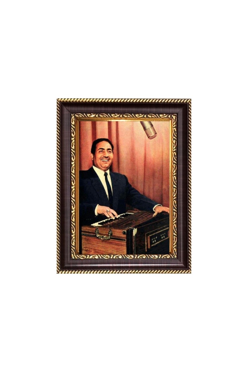 Sri Mohammed Rafi Singer Digital Print Photo 6.7x8.7 inches - Vibrant Religious Wall Art for Home or Office Decor.