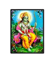 Ram Laminated Photo (11x13 Inches Without glass) Divine Blessings for Table and Walls,Home & Office and Temple Decoration
