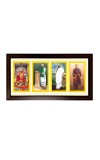 Hitech Sales Wall Hanging Hindu god Photo 4 in 1 frame for Home & Office Decore, wall, living room, gifts, pooja, Living Room & Bed Room Collage Decoration synthetic photo Frame with Glass Multicolor