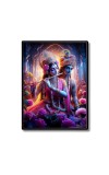 Radha Krishna Laminated Photo - 5x7 Inches, Divine Blessings for Home & Office and Temple Decoration