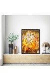 Radha Krishna Laminated Photo - 5x7 Inches, Divine Blessings for Home & Office and Temple Decoration