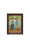 Lord Vishnu and Ganeshji Digital Print Photo 6.7x8.7 inches - Vibrant Religious Wall Art for Home, Office and Temple Decor.