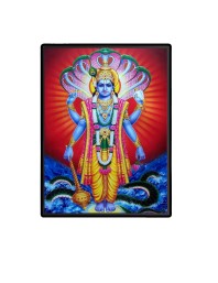 Vishnu Laminated Photo - 13x15 Inches, Divine Blessings for Home & Office and Temple Decoration