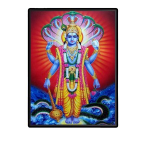 Vishnu Laminated Photo - 5x7 Inches, Divine Blessings for Home & Office and Temple Decoration Vishnu Laminated Photo - 5x7 Inches, Divine Blessings for Home & Office and Temple Decoration