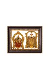 Sri Tirupati Balaji and Sri Padmavati Digital Print Photo 6.7x8.7 inches - Vibrant Religious Wall Art for Home, Office and Temple Decor.
