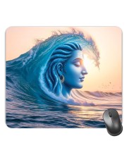 Customized Lord Shiva Picture Sublimation Mouse Pad | 8 X 7.5 Inch | Smooth Cloth Surface | Non-Slip Rubber Base | Personalized Mousepad for Laptop & Desktop (F17022)