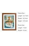 Colored Photo of Goddess Maa Saraswati | Divine Saraswati Wall Art | Ideal for Home and Temple Decoration | Ideal for Puja room