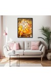 Radha Krishna Laminated Photo - 5x7 Inches, Divine Blessings for Home & Office and Temple Decoration