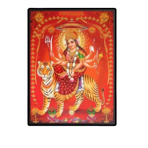 Durga Laminated Photo - 5x7 Inches, Divine Blessings for Home & Office and Temple Decoration