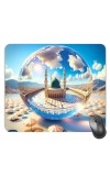 Customized Masjid Picture Sublimation Mouse Pad | 8 X 7.5 Inch | Smooth Cloth Surface | Non-Slip Rubber Base | Personalized Mousepad for Laptop & Desktop (F17210)