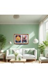Agni deva and shiva Photo Frame - 11x15Inches - Spiritual Artwork for Home Wall Decoration, Puja Room and Office Decoration and Gifting