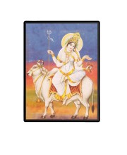 Gauri Ma Laminated Photo - 9x11 Inches, Divine Blessings for Home & Office and Temple Decoration