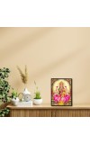 Lakshmi Laminated Photo - 5x7 Inches, Divine Blessings for Home & Office and Temple Decoration