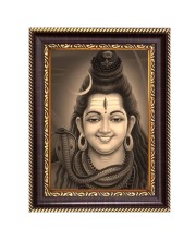 Har Har Mahadev Digital Print Photo 10.7x12.7 inches (I6050) - Vibrant Religious Wall Art for Home or Office Decor.
