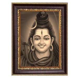Har Har Mahadev Digital Print Photo 6.7x8.7 inches - Vibrant Religious Wall Art for Home or Office Decor.