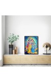 Radha Krishna Laminated Photo - 5x7 Inches, Divine Blessings for Home & Office and Temple Decoration
