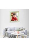Elegant Gold & White Photo Frame – 8x10 Inch Display Frame for Wall or Tabletop, Decorative Picture Frame with Glass Front