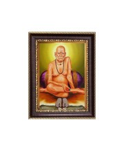 Shri Swami Samarth Digital Print Photo 6.7x8.7 inches - Vibrant Religious Wall Art for Home or Office Decor.