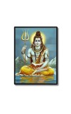 Shiva Laminated Photo - 5x7 Inches, Divine Blessings for Home & Office and Temple Decoration
