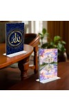 Taj Mahal Islamic Allah Acrylic T-Style Photo Stand, Compact and Stylish Spiritual Display, easily change 2 photos (Pack of 1)
