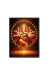Ganesh Laminated Photo - 5x7 Inches, Divine Blessings for Home & Office and Temple Decoration