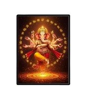 Ganesh Laminated Photo - 5x7 Inches, Divine Blessings for Home & Office and Temple Decoration