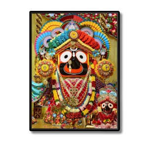 Sri Jagannath Laminated Photo - 13x15 Inches, Divine Blessings for Home & Office and Temple Decoration