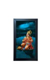 Hitech Sales Lord Hanuman Religious Art Photo Frame For Shops and Home workship wall painting (39.5 x 24.3 cm)