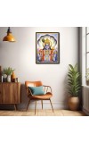 Vishnu Laminated Photo - 5x7 Inches, Divine Blessings for Home & Office and Temple Decoration