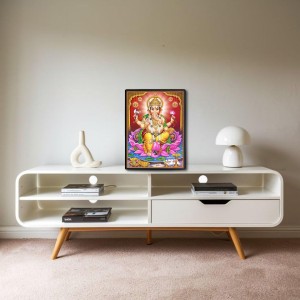 Ganesh Laminated Photo - 5x7 Inches, Divine Blessings for Home & Office and Temple Decoration Ganesh Laminated Photo - 5x7 Inches, Divine Blessings for Home & Office and Temple Decoration