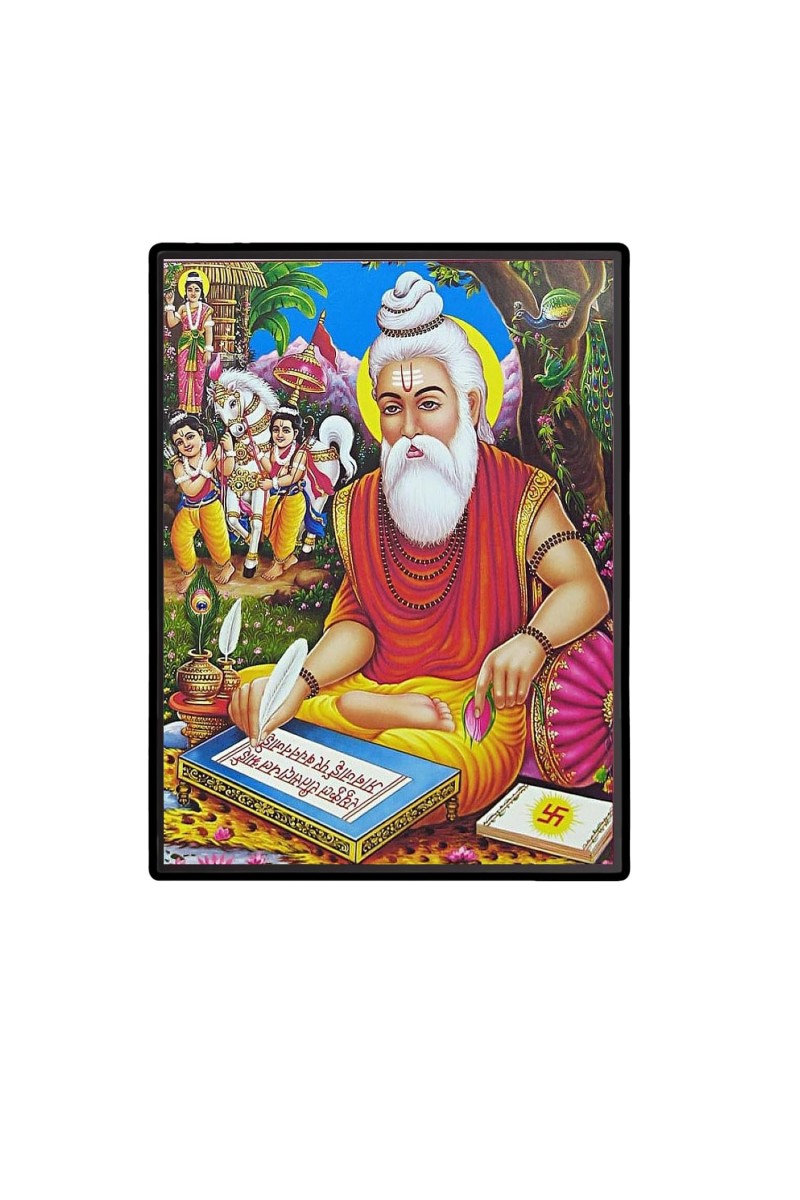 Valmiki Laminated Photo - 5x7 Inches, Divine Blessings for Home & Office and Temple Decoration