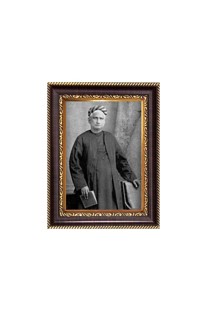 Bankim Chandra Chatterjee Digital Print Photo 6.7x8.7 inches - Vibrant Religious Wall Art for Home, Office and Temple Decor.